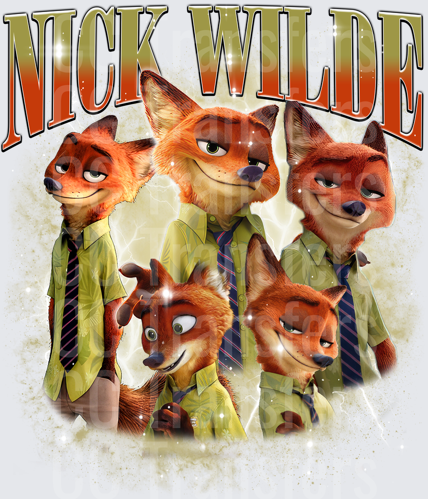 Nick Fox Multi-Pose Bootleg Graphic (DTF)