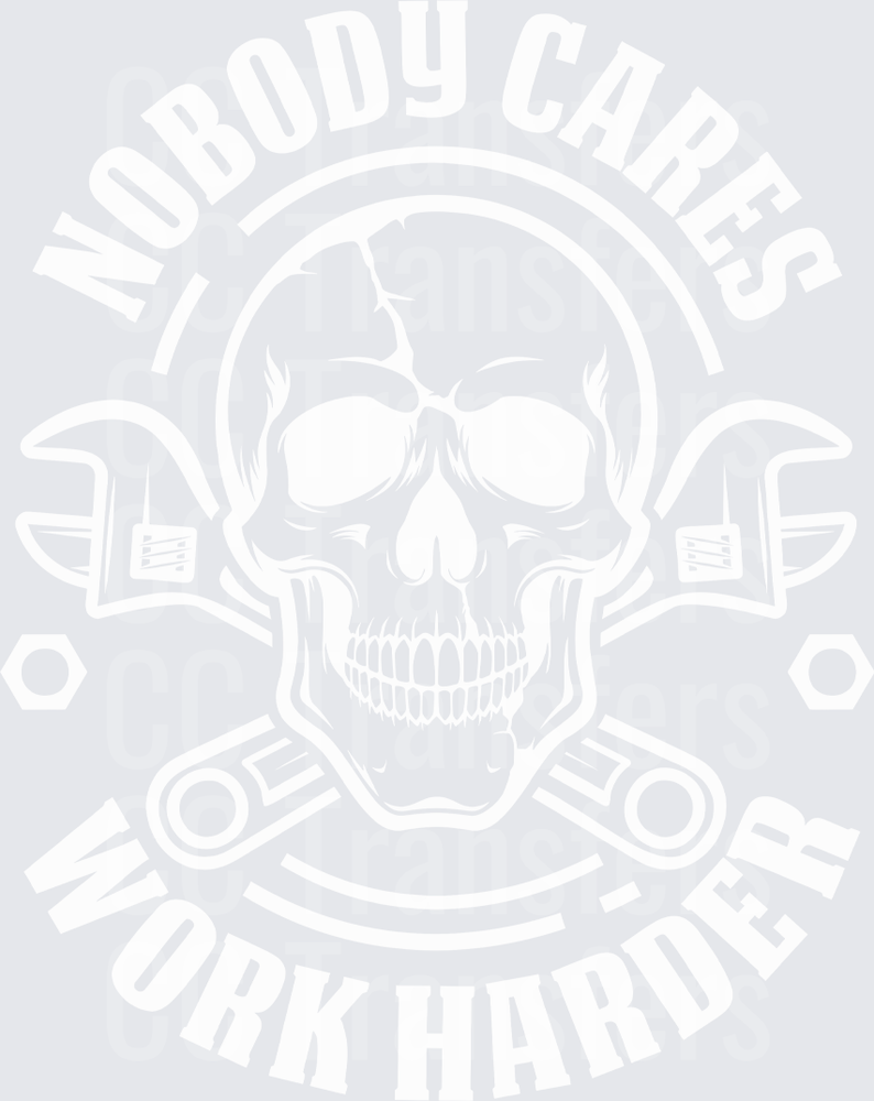 Ornate Skull Floral Wreath Badge Design (DTF)