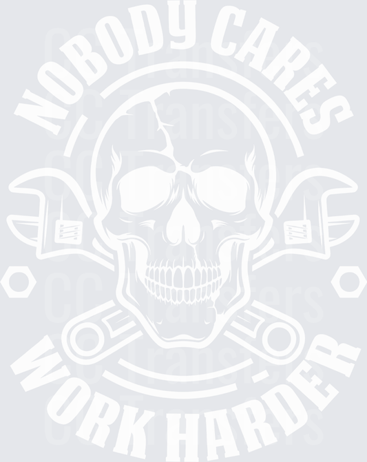 Ornate Skull Floral Wreath Badge Design (DTF)