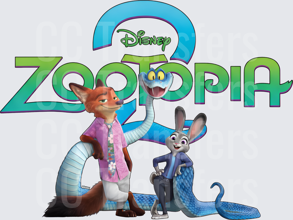 Animated Fox, Rabbit & Snake Movie Logo Design (DTF)