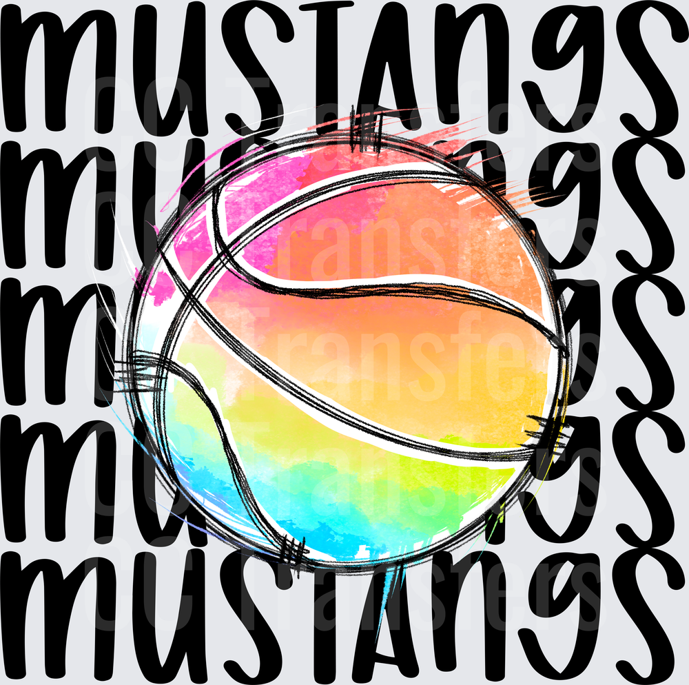 MUSTANGS BASKETBALL (DTF)