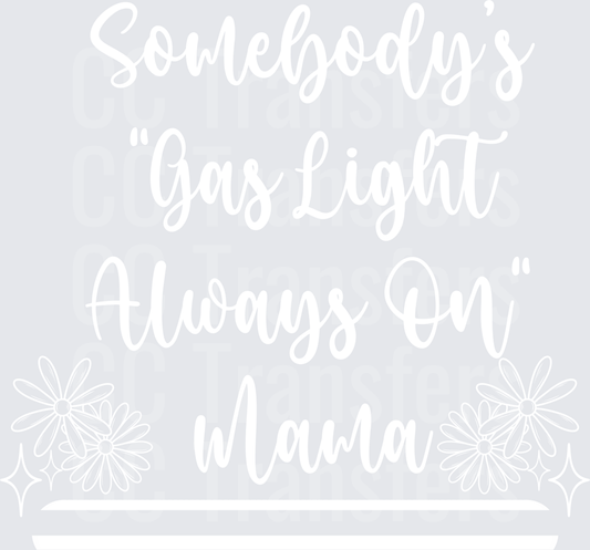 Bold Graphic Design White on Transparent Background (DTF)