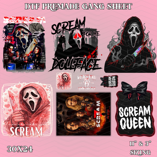 Ghostface - 30x24 - PREMADE GANG SHEET